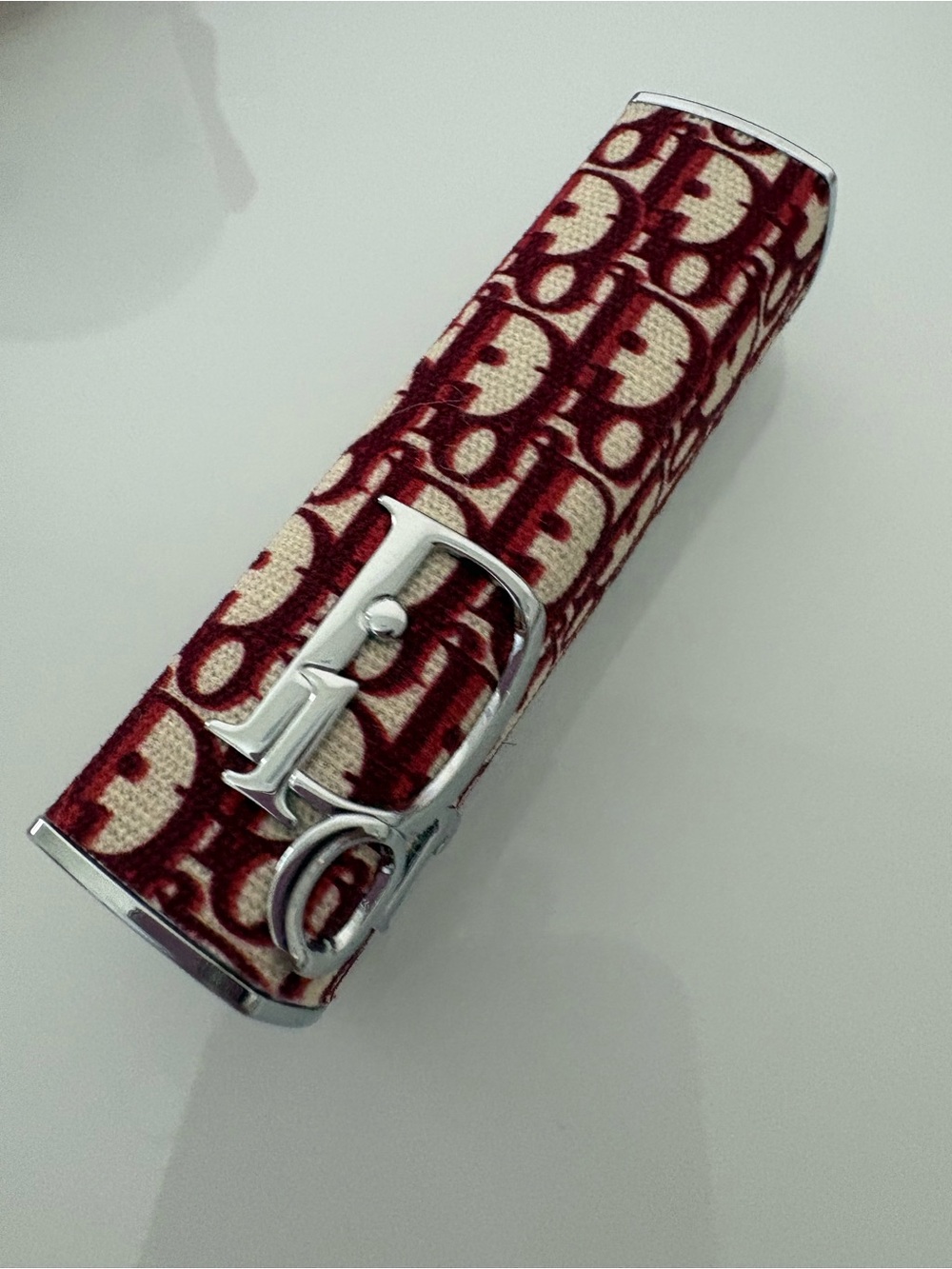 DIOR Addict Lipstick Case - Burgundy Oblique